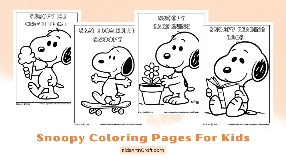 Snoopy Coloring Pages
