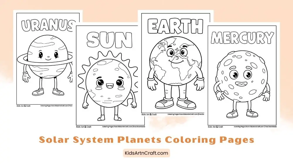 Solar System Planets Coloring Pages for Kids