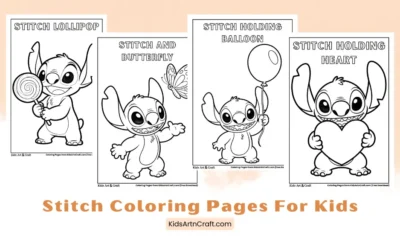 Best Stitch Coloring Pages For Kids