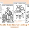 Vegetable Garden Coloring Pages for Grade 2