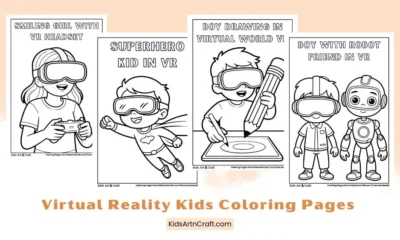Virtual Reality Kids Coloring Pages for Kids
