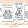 Waffle Coloring Pages for Kids