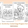 Water Activity Coloring Pages for Kids