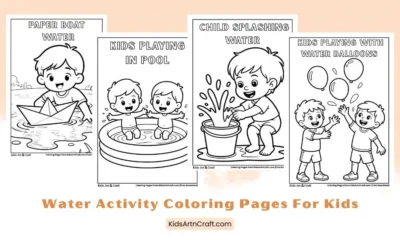 Water Activity Coloring Pages for Kids