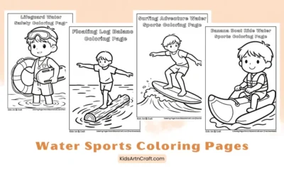 Water Sports Coloring Pages for Kids