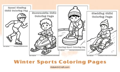 Free Printable Winter Sports Coloring Pages for Kids