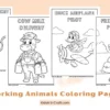 Working Animals Coloring Pages for Kids