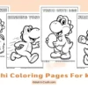 Printable Yoshi Coloring Pages for Kids