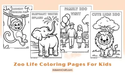 Zoo Life Coloring Pages for Kids