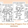 Printable Zumba Coloring Pages for Kids