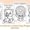 Aesthetic Coloring Pages for Kids