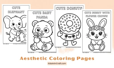 Aesthetic Coloring Pages for Kids