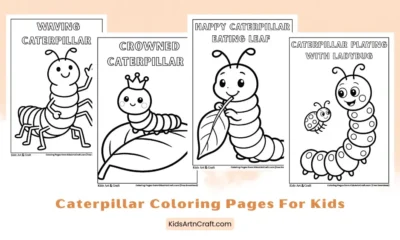 Caterpillar Coloring Pages for Kids