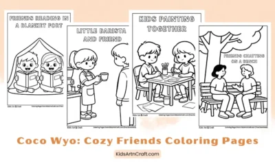 Coco Wyo: Cozy Friends Coloring Pages for Kids