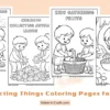 Collecting Things Coloring Pages for Kids