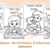 Cozy Indoor Activities Coloring Pages for Kids