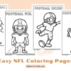 Easy NFL Coloring Pages for Kids