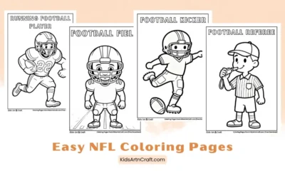 Easy NFL Coloring Pages for Kids