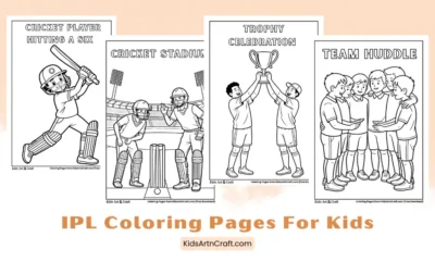IPL Coloring Pages for Kids