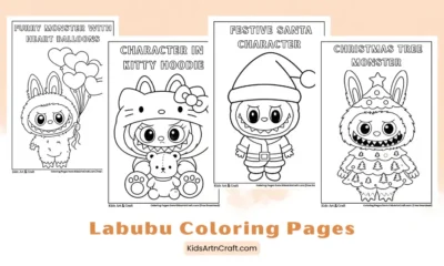 Labubu Coloring Pages For Kids