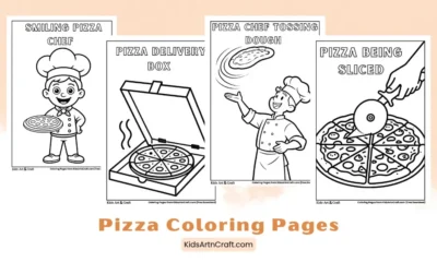 Pizza Coloring Pages for Kids