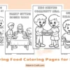 Sharing Food Coloring Pages for Kids