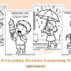 Silly Everyday Scenes Coloring Pages for Kids