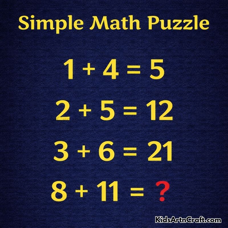 Number pattern puzzle showing unusual addition rules with hidden logic
