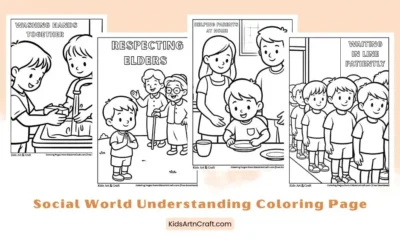 Social World Understanding Coloring Pages for Kids
