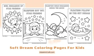 Soft Dream Coloring Pages for Kids