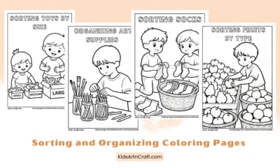 Sorting and Organizing Coloring Pages for Kids
