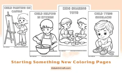 Starting Something New Coloring Pages for Kids