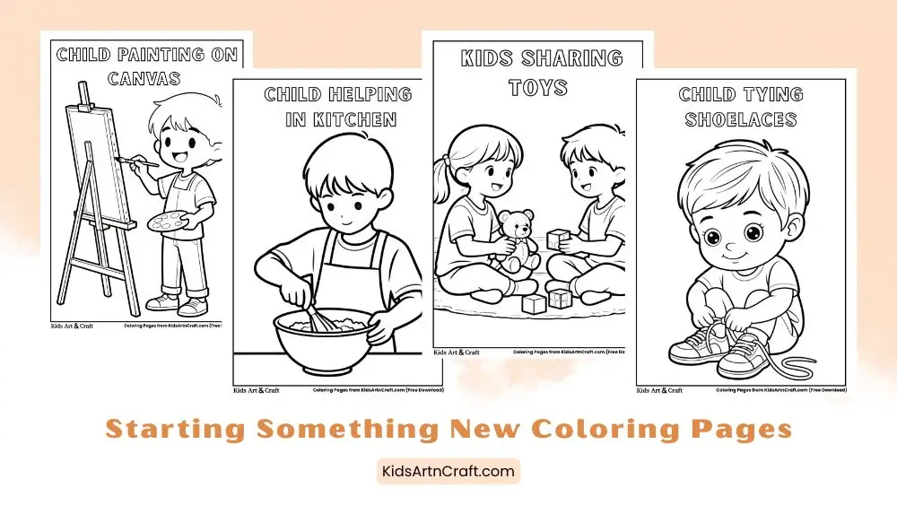 Starting Something New Coloring Pages for Kids