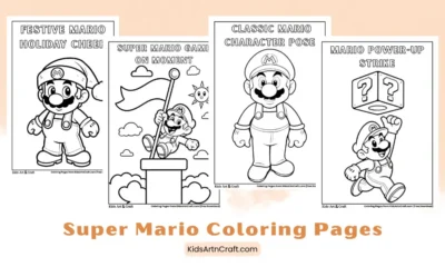 Super Mario Coloring Pages for Kids