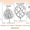 Things Made of Same Things Coloring Pages for Kids