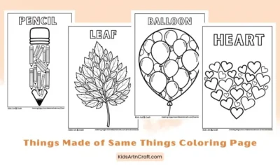 Things Made of Same Things Coloring Pages for Kids