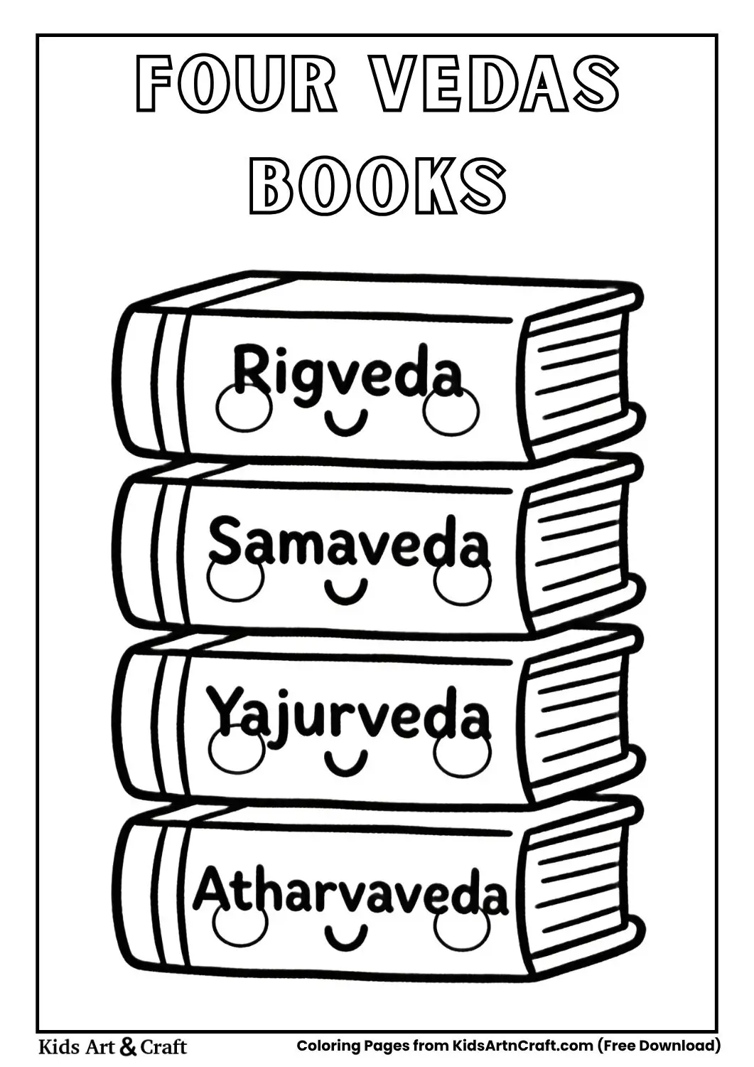 rigveda samaveda yajurveda atharvaveda books coloring page