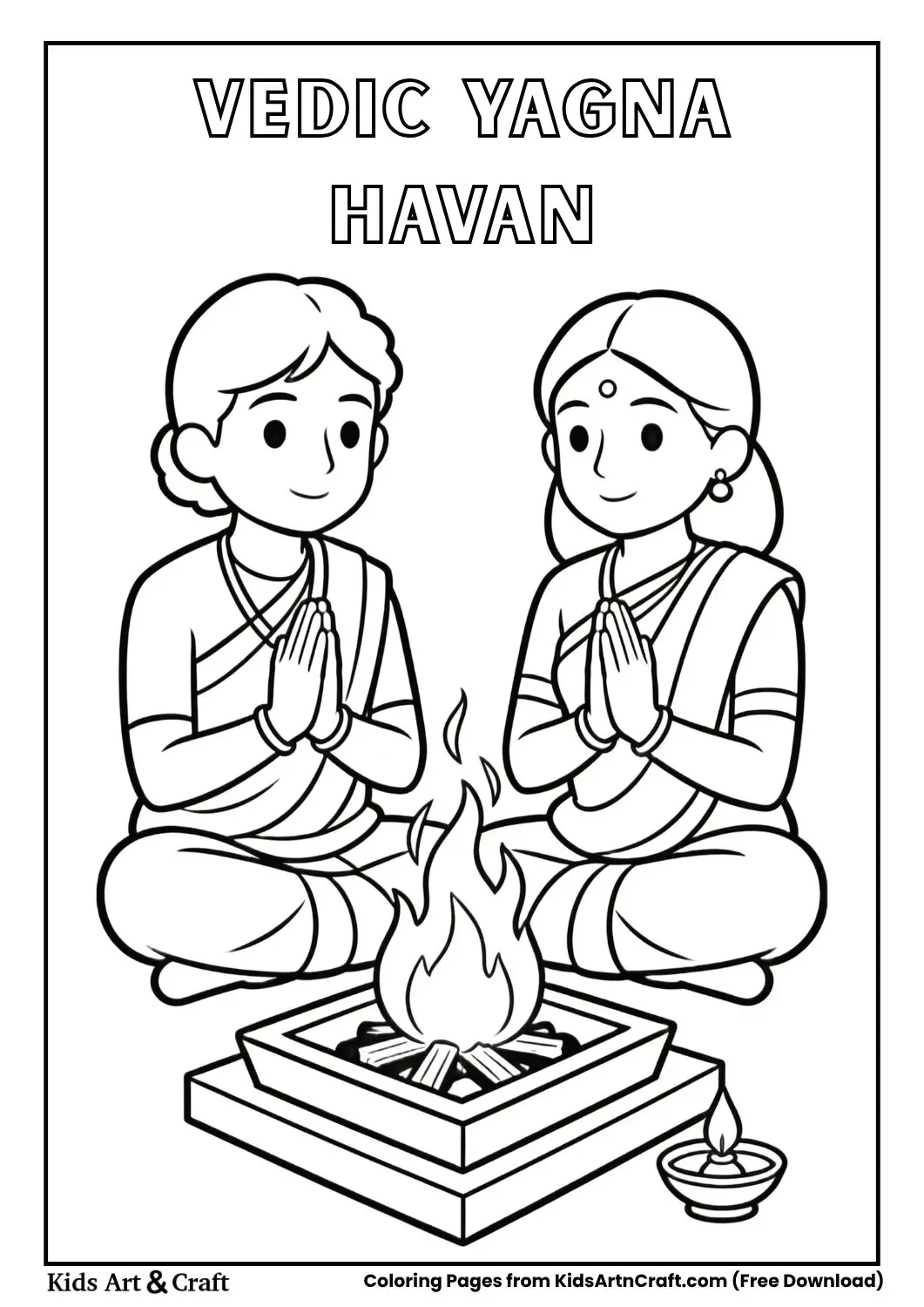 Vedas Coloring Pages for Kids - Kids Art & Craft