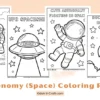 Astronomy (Space) Coloring Pages for Kids