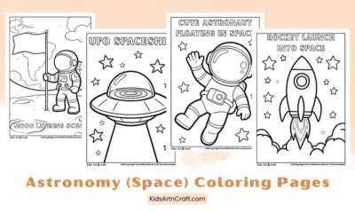 Astronomy (Space) Coloring Pages for Kids