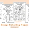 Blippi Coloring Pages for Kids