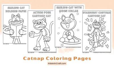 Catnap Coloring Pages for Kids