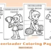 Cheerleader Coloring Pages for Kids