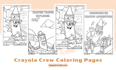 Crayola Crew Coloring Pages for Kids