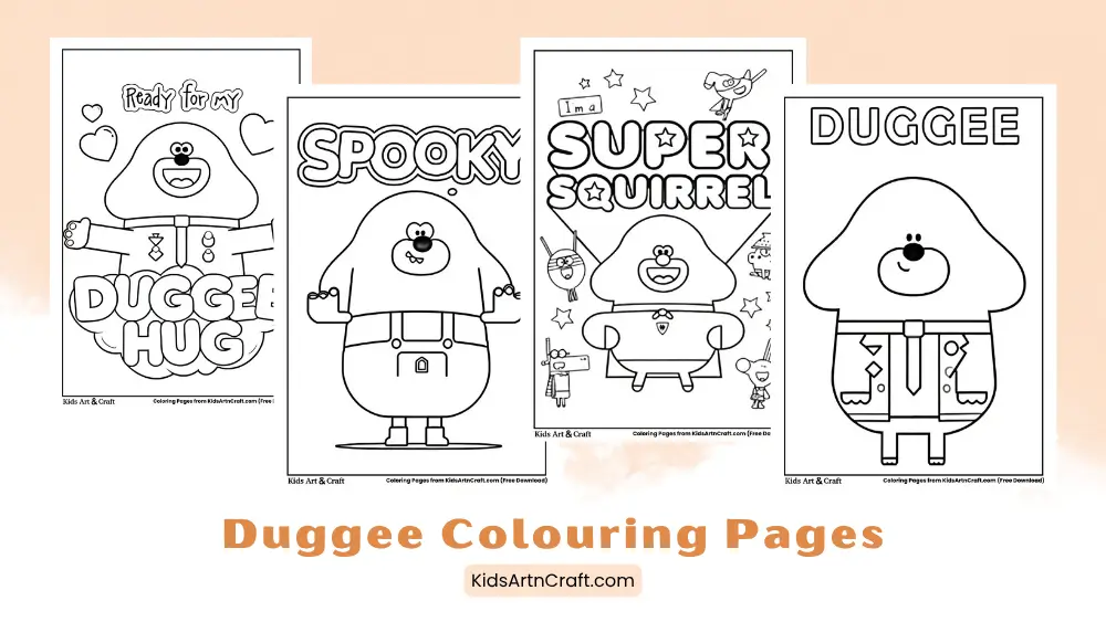Duggee Coloring Pages for Kids