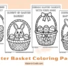 Easter Basket Coloring Pages for Kids