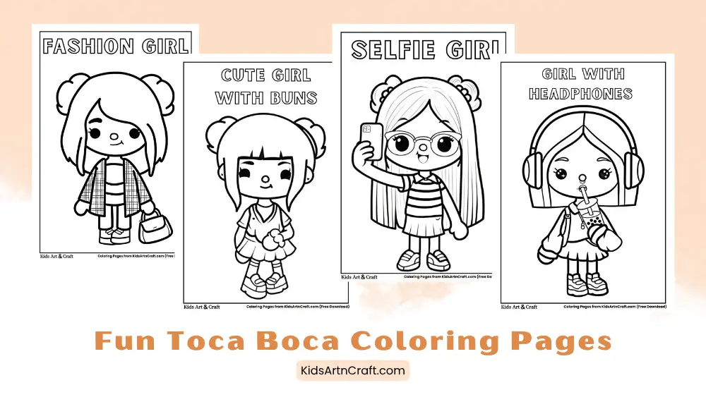 Fun Toca Boca Coloring Pages for Kids
