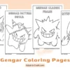 Gengar Coloring Pages for Kids