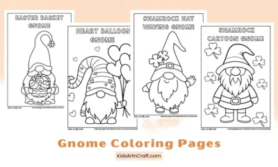 Gnome Coloring Pages for Kids