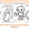 Graffiti Coloring Pages for Kids